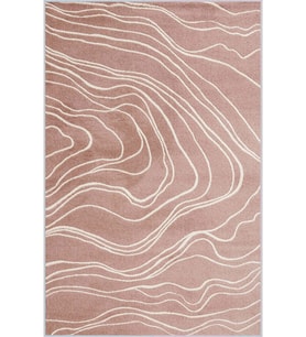Eliana Home Baskılı, Yıkanabilir Kaymaz Taban Salon Halısı LNA1422 100x150 cm (Pembe)