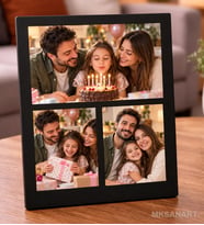Fotoğraftan Kişiye Özel 3 Kişilik Masa Fotograf Cercevesi 13 x 18 cm MDF Çerçeve - Kişiye Özel Hediye 4. Model