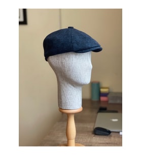 Standart Kışlık Yün Ingiliz Kasket Dökümlü Peaky Blinders Model Erkek Kasket Kırçıllı Kasket