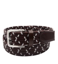 Pierre Cardin Premium Örgü Deri Kemer (En 3,5 cm) PC1713 (Kahverengi)