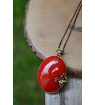 STONEAGE JEWELLERY El Yapımı Çini Bayan Kolye