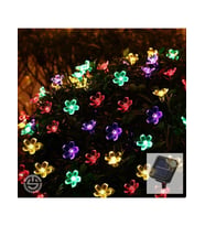 SOLAR 30 LEDLİ ÇİÇEKLİ RGB BAHÇE AYDINLATMA DEKORASYON GÜNEŞ ENERJİLİ
