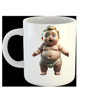 Sevimli Bebek Kupa Bardak 5728