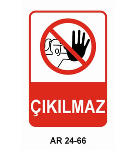 İŞ GÜVENLİĞİ UYARI LEVHASI 1 ADET PVC 21 X 29CM