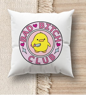 BK Gift Esprili Beyaz Kırlent Yastık, Ev Hediyesi, Ev Dekorasyonu, Dekoratif Hediye (Model 15)