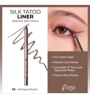 Cosmetics Silk Tattoo Liner Suya Dayanıklı İpeksi Jel Göz Kalemi - 03 Antique Bronze