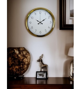 MCG Elegance Gold 40 Cm Metal Dekoratif Tasarım Duvar Saati