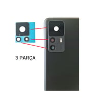 Tkgz Xiaomi Mi 12T Arka Kamera Camı Lens Yapışkanlı