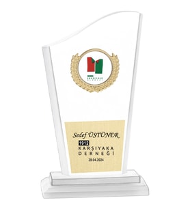 ODAK KUPA - Cam Plaketler - CM-010 A - 12x22 cm
