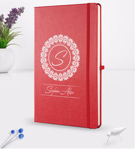 BK Gift Kişiye Özel İsimli Kırmızı Termo Deri Defter 16x24cm Model 2