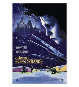 Edward Scissorhands Poster Tablo Ahşap Poster Dekoratif
