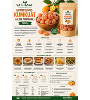 Safhasat Kurutulmuş Kumkuat (Altın Portakal) 1000 g