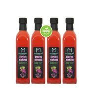 Minecal Üzüm Sirkesi 4x500 ml – %100 Katkısız Doğal  Şekersiz  Koruyucu Içermez
