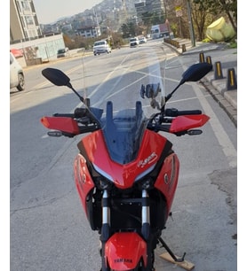 MOTOCAM Yamaha Tracer 700 Ön Cam 2021-2026 Model 59cm Şeffaf Renkli 4mm Uzun