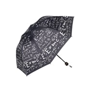 Newdaki Unısex Siyah Matematik Şemsiye