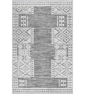 Eliana Home Baskılı, Yıkanabilir Kaymaz Taban Salon Halısı LNA0050-SD1138 100x150 cm (Gri)