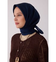 Soyut Desen %100 Twill İpek Eşarp BE28