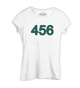 Squid Game - 456 Beyaz Kadın Tshirt