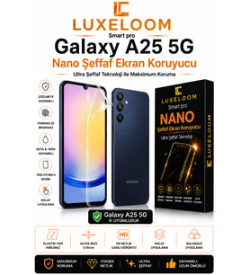 Luxeloom Samsung Galaxy A25 5G Smart Pro Nano Şeffaf Ekran Koruyucu (0.15mm)