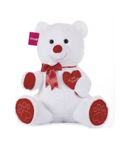 1045B Selay, Tıkıl Ayı 65 Cm Beyaz
