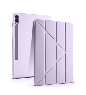 Pilelistore   Samsung Galaxy X610 Tab S9 FE Plus 12.4 Kılıf Kalemlikli Mars Tablet Kılıfı - Lila