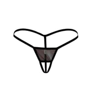 Liona Fantazi İç Giyim Kadın  Mini Siyah Fantezi G String Külot İç Çamaşırı