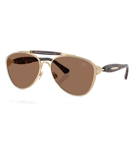 Burberry BE3160 110973 61 Unisex Güneş Gözlüğü (Altın)
