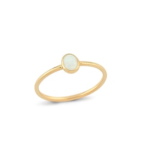 14k Altın Mini Opal Altın Yüzük