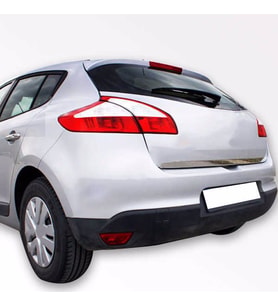 Renault Megane 3 Formlu Krom Bagaj Alt Çıta Paslanmaz Çelik