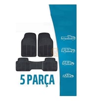 Transformacion Oto Paspas Seti Her Araca Siyah Su Kanallı Kauçuk 5 Parça Paspas Set 422183