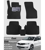 SKODA RAPİD (2012-2019) Uyumlu EVA Paspas Tam Set–Oto Paspas,Araca Özel,Kolay Montaj