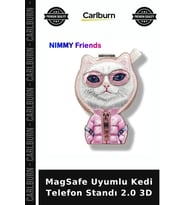 MagSafe Uyumlu Kedi Telefon Standı 2.0 3D İlginç Tasarım Arkadaş Hediyesi