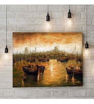 İstanbul Kanvas Tablo 19 En  35cm x Boy  50cm