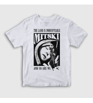 Presmono Unisex Çocuk Beyaz Inhospitable Müzik Mitski T-Shirt 543469tt