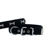 Doggie Konfor Dokuma Kemikli Boyun Tasması Siyah 2.0*35-40 cm (DSBT-2062 M)
