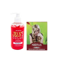 Jeans Color Saç Boyası Gül Kurusu 250ml Ve Hairplus Saç Açıcı