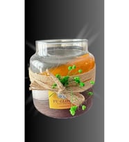 4 Çakra Meditasyon Ritüeli 10x10 Cam Sunumda Katmanlı Dekoratif Mum