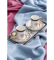 Francesca 2 Kişilik Porselen Kahve Fincanı Takımı - 90 ml