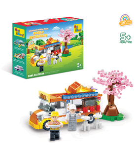 Ogi Mogi Toys Eğitici Bloklar Mobil Restoran 310 Parça Yapı Seti (Karışık)