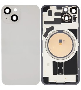 İphone 14 PLUS Full Arka Kapak Arka Kemere Lensli (CAM) BEYAZ