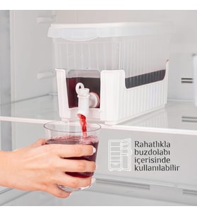 Su ve Meşrubat Sebili - Buzdolabı Uyumlu - Musluklu - Kapaklı