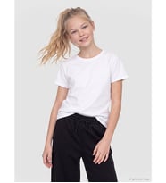 LCW Kids Beyaz Bisiklet Yaka Kız Çocuk Tişört 2'li