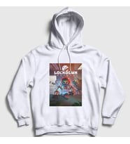 Presmono Unisex Beyaz Oyun Lockdown Protocol Kapüşonlu Sweatshirt 476881tt