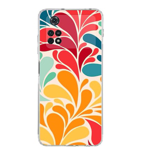 PrintiFy Poco M4 Pro 4G ile Uyumlu Retro Color 5  Kamera Korumalı Şeffaf  Kılıf