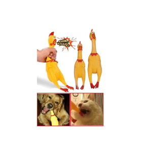Sesli Horoz Eğlenceli Köpek ve Kediler İçin Sesli Öten Horoz Oyuncak 28 cm