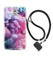 Samsung Note 3 4 5 8 9 20 Ultra 10 Lite Kılıf Boyun Askılı Silikon Pink Cloud 1305