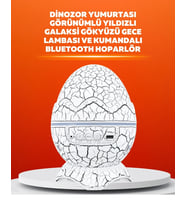 Dinozor Yumurtası Tasarımlı Projektörlü Gece Lambası (Çok Renkli)