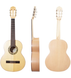 Rodriguez RC512MN Klasik Gitar - 1/2 (Çocuk - Gül Seri)  Gül Ağacı (Rosewood) Klavye ve Köprü, Ladin Kapak, Küçük Eller İçin Ergonomik Sap Yapısı  Uyum: 1/2 Boy (7-9 Yaş)