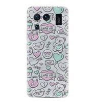 Xiaomi Mi 11 Ultra Kılıf Resimli Desenli Silikon Platinium Series I Love You 1882