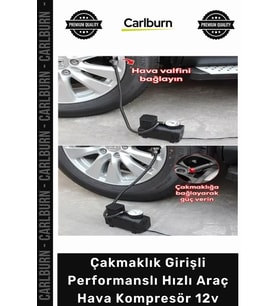 Özel Üretim Taşınabilir Yüksek Basınçlı Çakmaklık Girişli Performanslı Hızlı Araç Hava Kompresör 12v